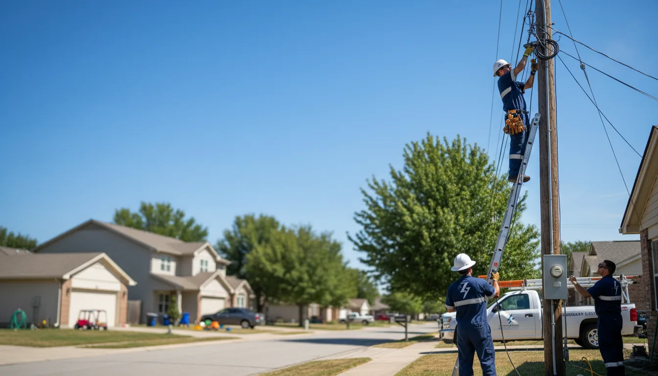Residential electrician providing installation services in Frazeysburg, OH